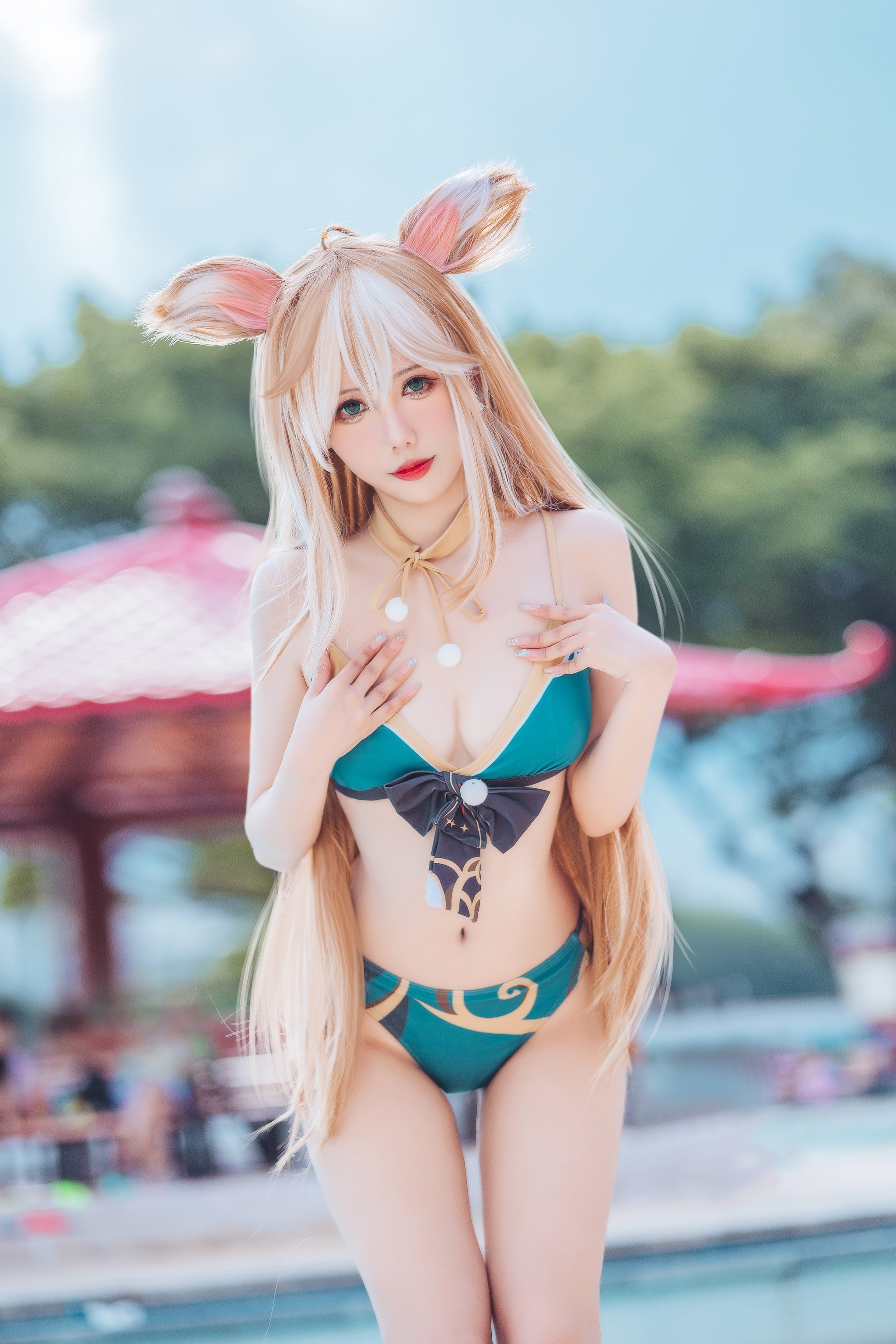 图片[1]-仙女月 – NO.009 泽月希娜小姐泳装 [15P]-XikXak
